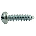 Midwest Fastener Sheet Metal Screw, #6 x 5/8 in, Zinc Plated Steel Round Head Phillips Drive, 64 PK 62022